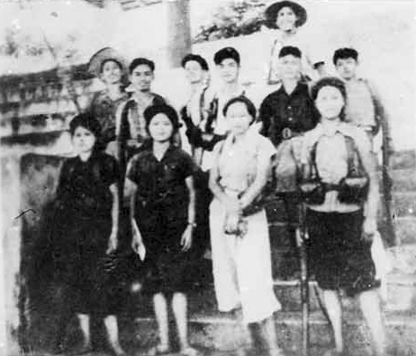 Một số đồng chí Giải phóng quân sau khi cướp chính quyền ở Thái Nguyên (8/1945). Ảnh tư liệu: Bảo tàng Lịch sử Quốc gia.