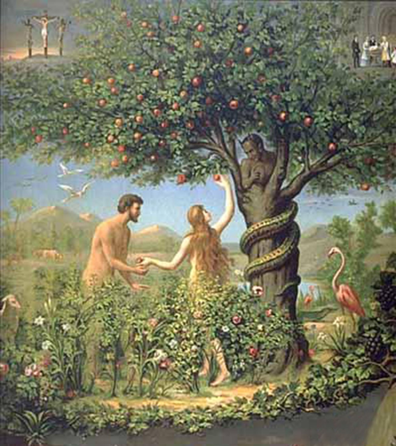 Rắn dụ Adam và Eve ăn trái cấm