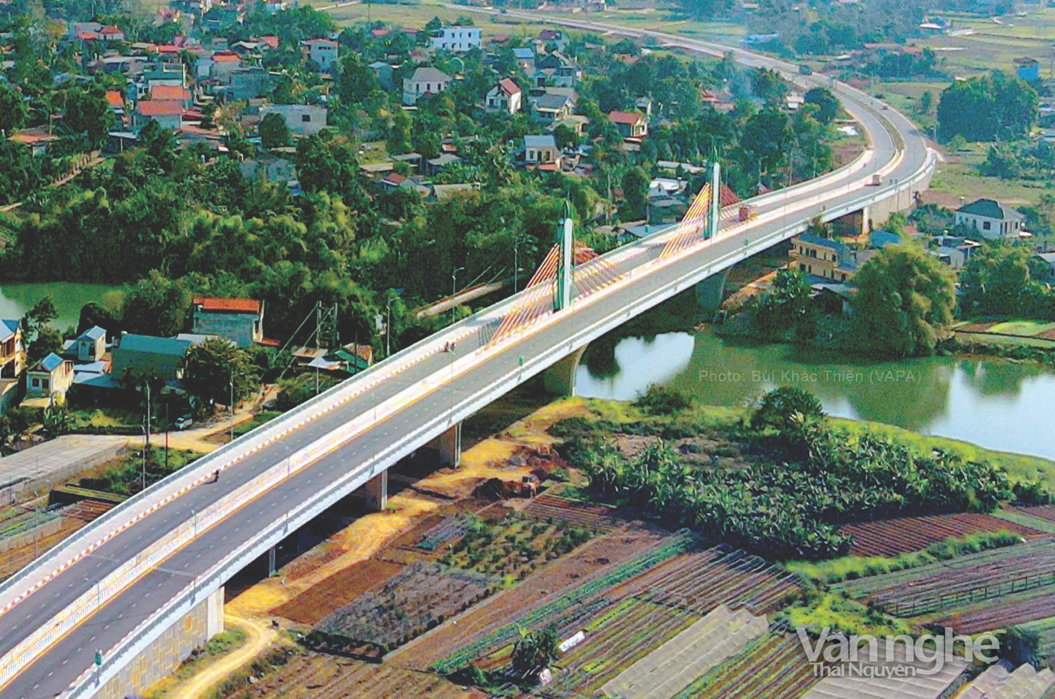 Cầu Huống Thượng lớn nhất tỉnh Thái Nguyên đã chính thức thông xe sáng 19/10/2023