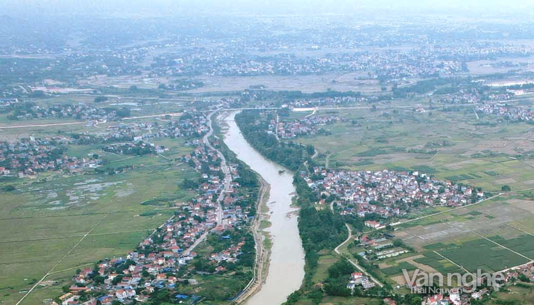 Khúc sông Cầu đoạn qua Phú Cốc (xã Tân Phú, T.P Phổ Yên)