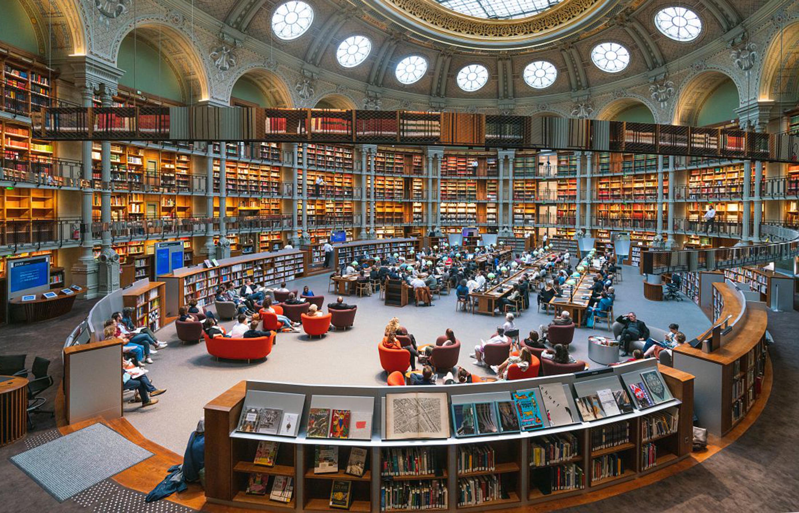 Một phòng đọc của Thư viện Quốc gia Pháp (BNF)