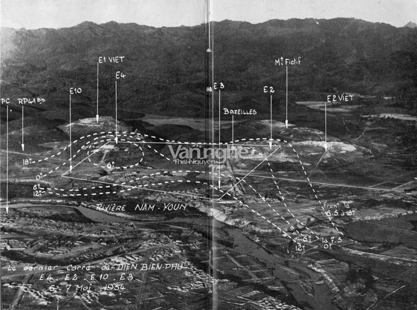 Vị trí của quân Việt Minh vào ngày 6/5/1954