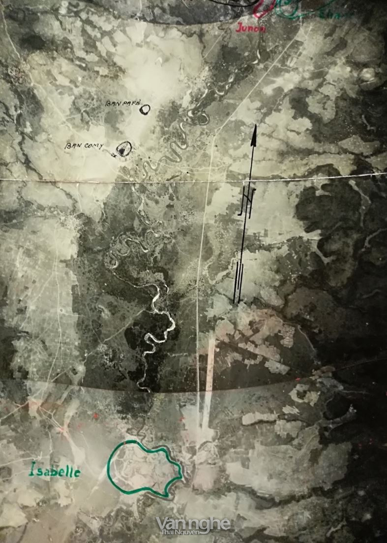 Vị trí Hồng Cúm (Isabelle, chữ màu xanh) trên bản đồ