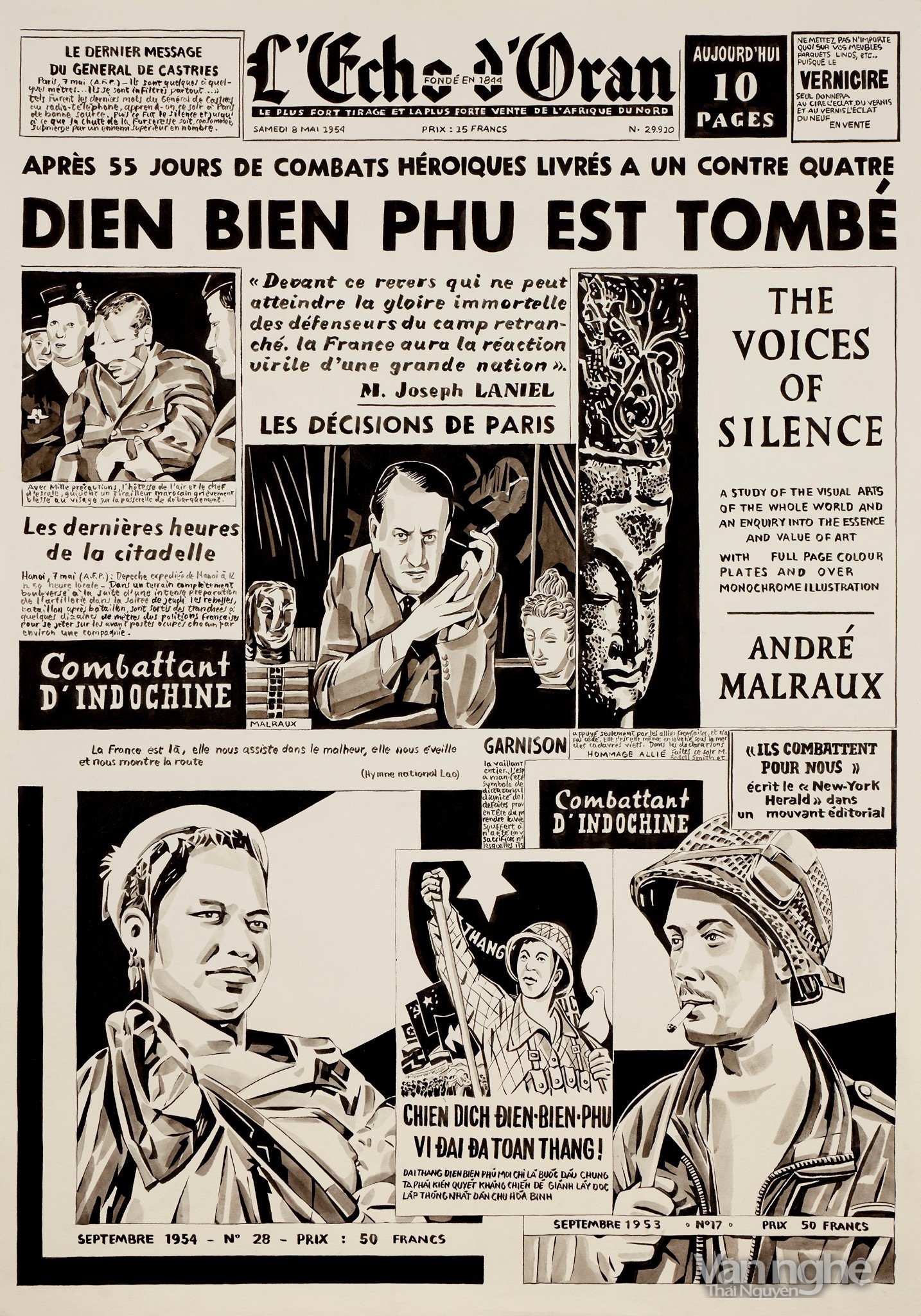 Tờ l'Echo d'Oran ra ngày 8/5/1954