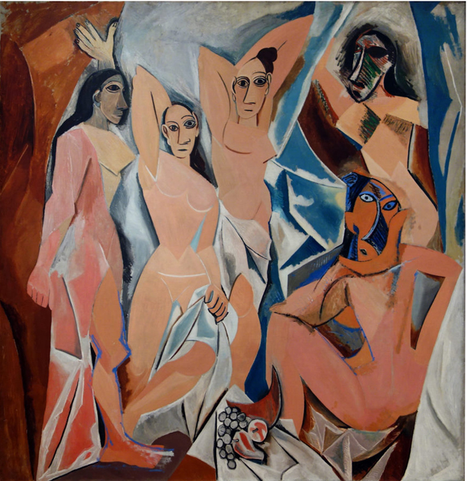 Bức “ Những cô nàng ở Avignon” của danh họa Pablo Picasso