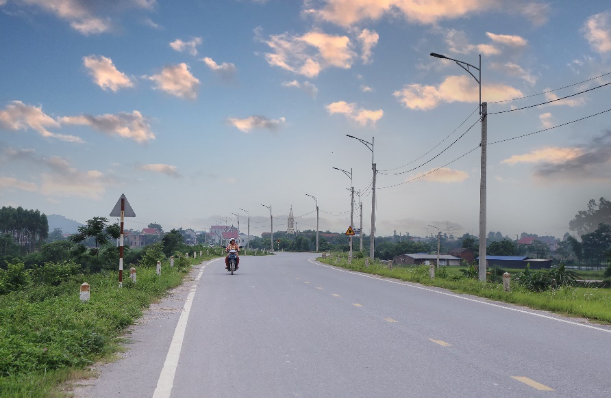 Khung cảnh bình yên ở Đông Cao khi chiều xuống