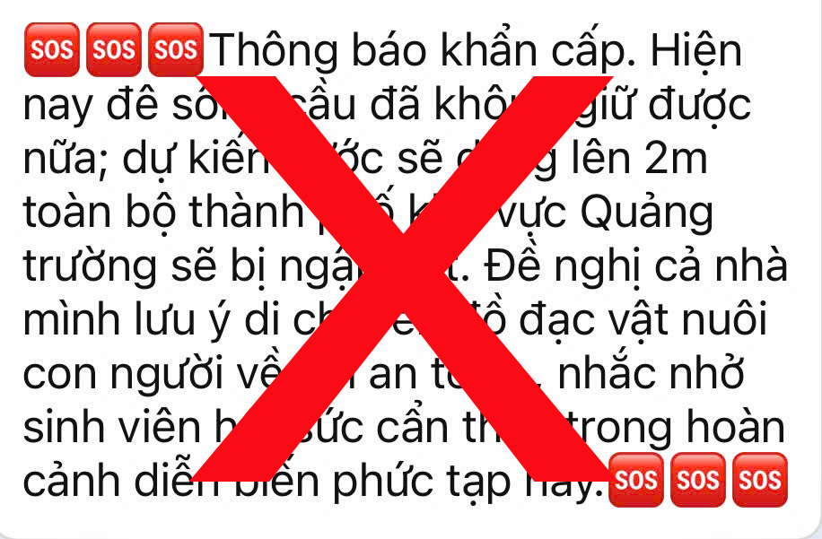 Đoạn tin đồn thất thiệt đang được lan truyền