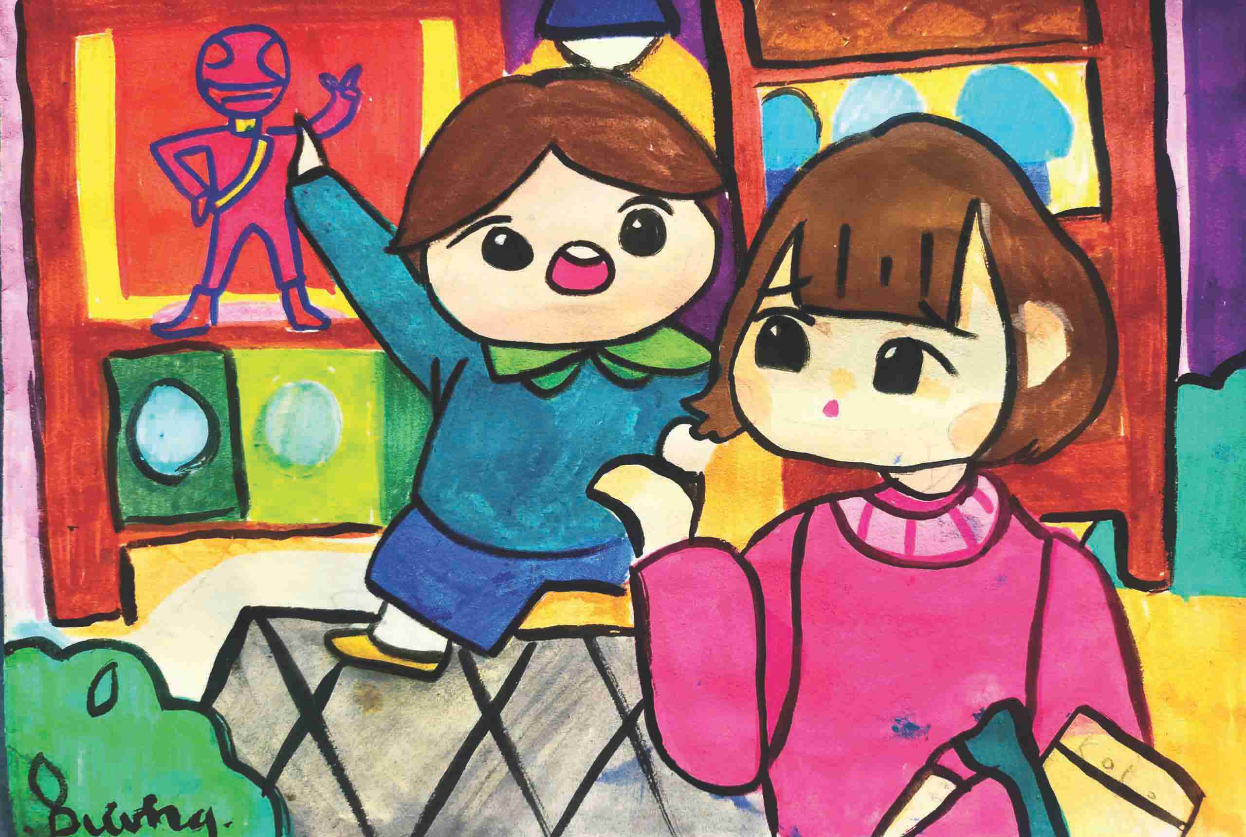 Minh họa: Vũ Thùy Dương (12 tuổi)