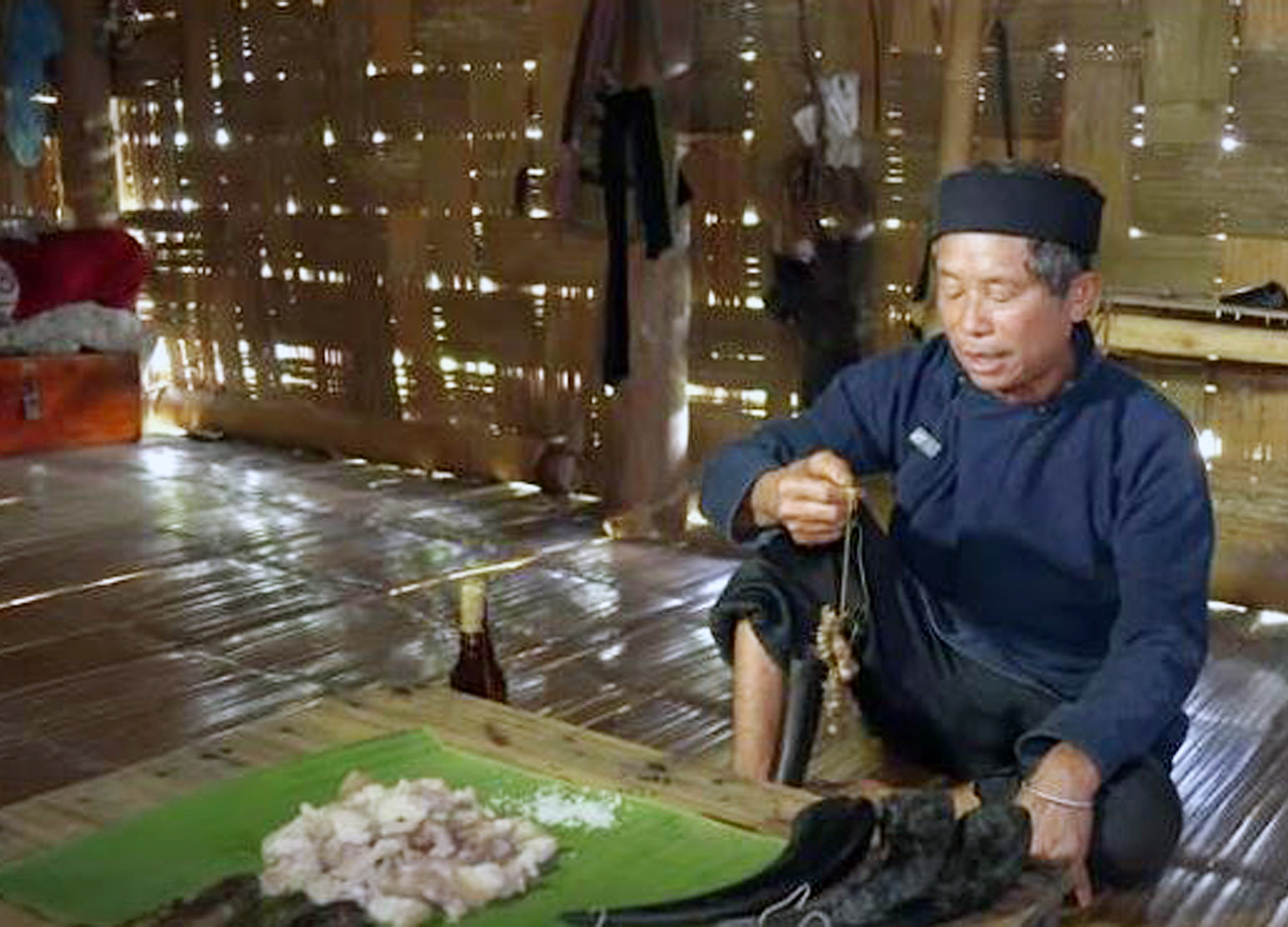Củ gừng được thầy cúng sử dụng làm phép trong các nghi lễ cúng tế 
