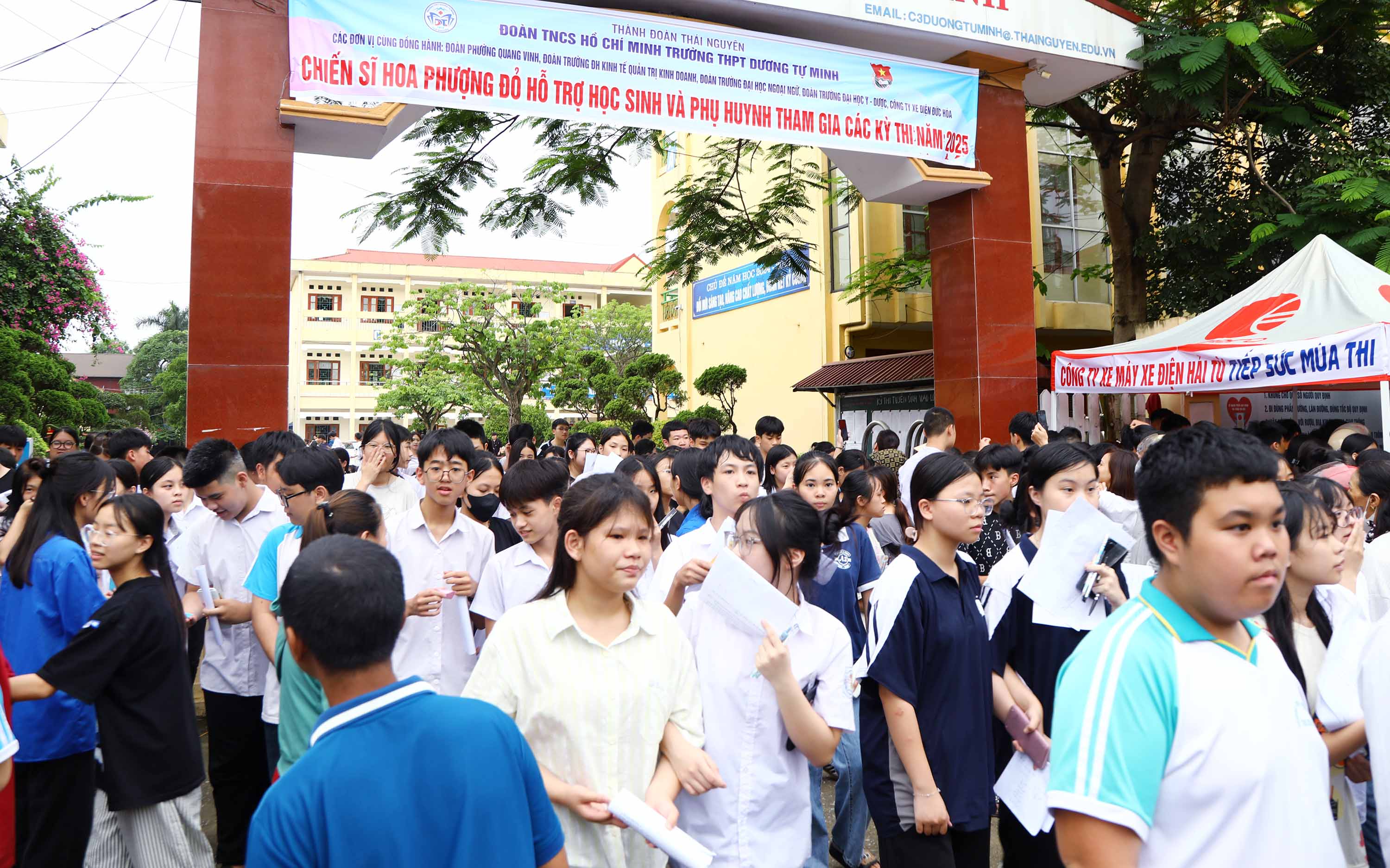 Thí sinh Thái Nguyên tự tin vượt 