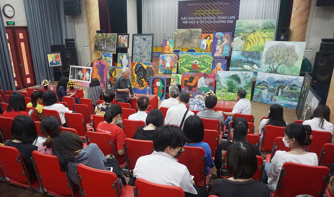 Buổi tập huấn Mỹ thuật năm 2022 của Chi hội Mỹ thuật Thái Nguyên