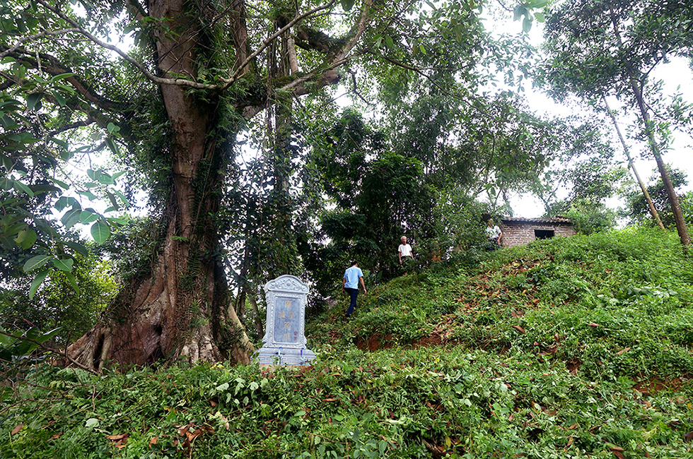 Quang cảnh khu miếu thờ tướng quân Phạm Cuống ở xóm Đồng Dùm, xã Yên Lãng, huyện Đại Từ